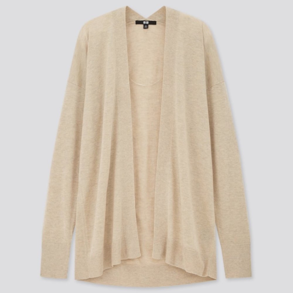 UNIQLO WOMEN LYOCELL SILK RELAXED CARDIGAN